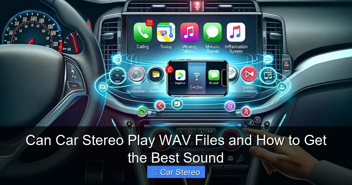 Can Car Stereo Play WAV Files and How to Get the Best Sound