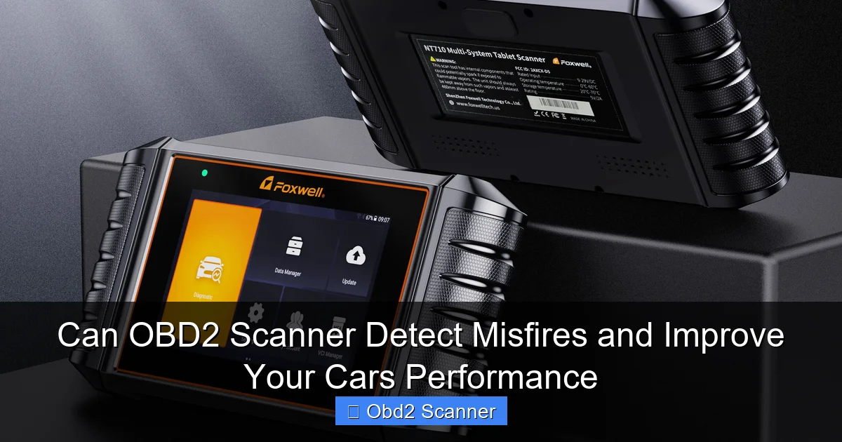 Can OBD2 Scanner Detect Misfires and Improve Your Cars Performance