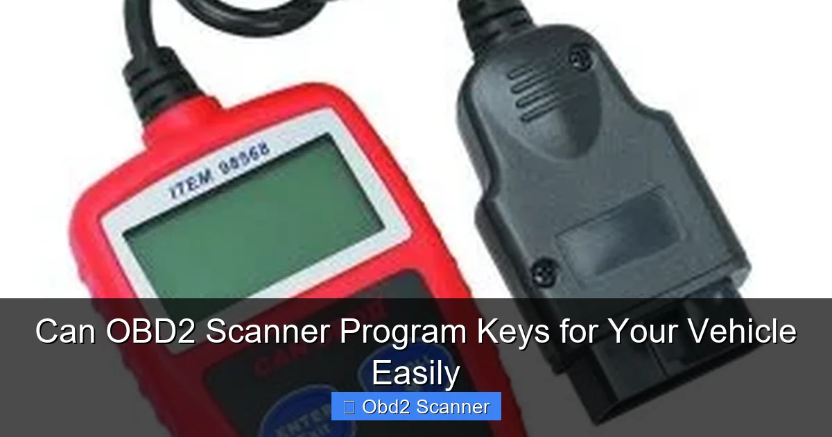 Can OBD2 Scanner Program Keys for Your Vehicle Easily