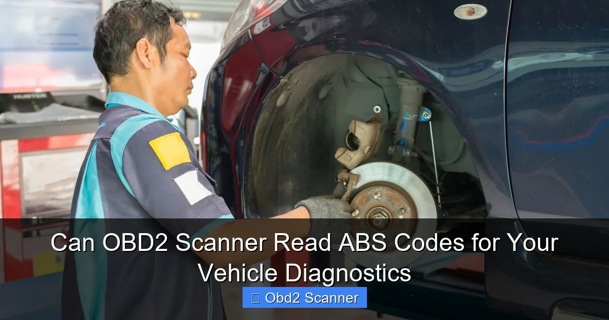 Can OBD2 Scanner Read ABS Codes for Your Vehicle Diagnostics