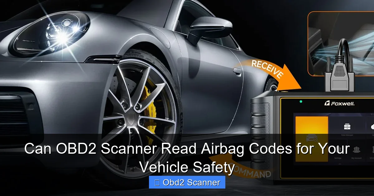 Can OBD2 Scanner Read Airbag Codes for Your Vehicle Safety