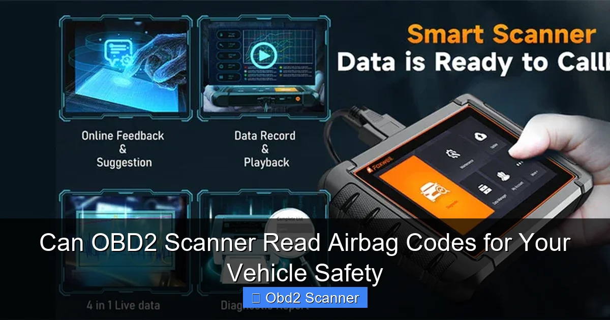Can OBD2 Scanner Read Airbag Codes for Your Vehicle Safety