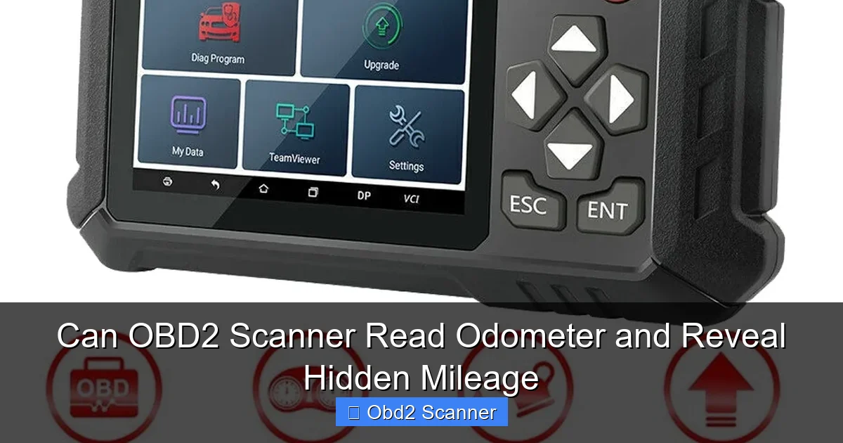 Can OBD2 Scanner Read Odometer and Reveal Hidden Mileage