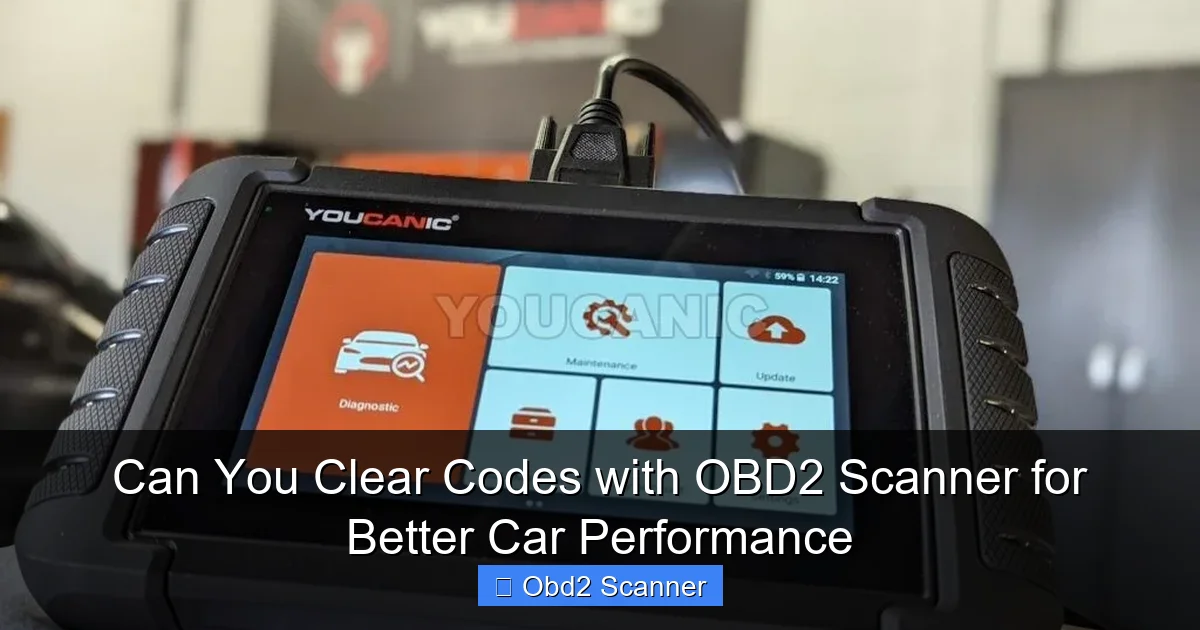 Can You Clear Codes with OBD2 Scanner for Better Car Performance