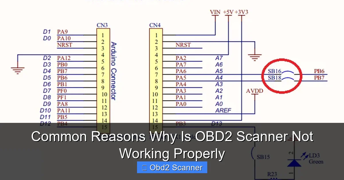 Common Reasons Why Is OBD2 Scanner Not Working Properly