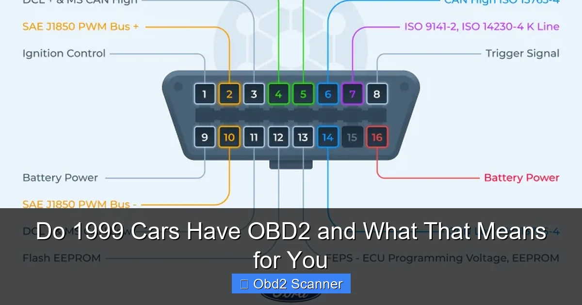 Do 1999 Cars Have OBD2 and What That Means for You