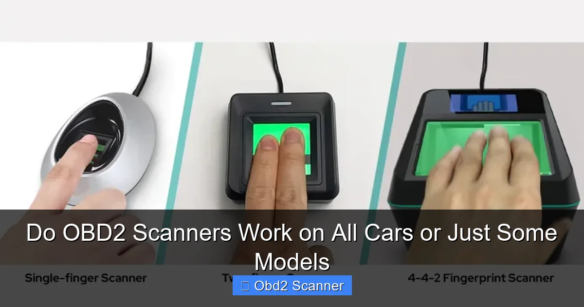 Do OBD2 Scanners Work on All Cars or Just Some Models