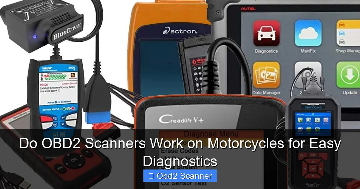 Do OBD2 Scanners Work on Motorcycles for Easy Diagnostics