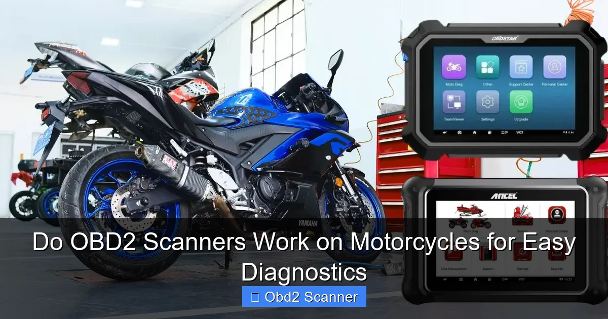 Do OBD2 Scanners Work on Motorcycles for Easy Diagnostics