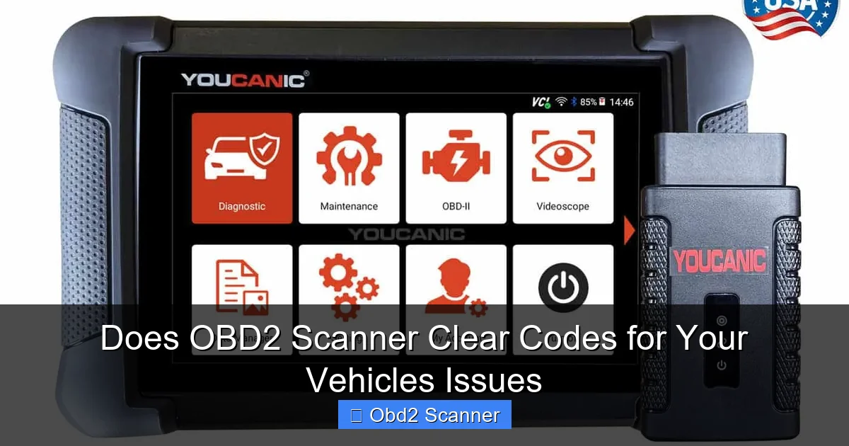 Does OBD2 Scanner Clear Codes for Your Vehicles Issues