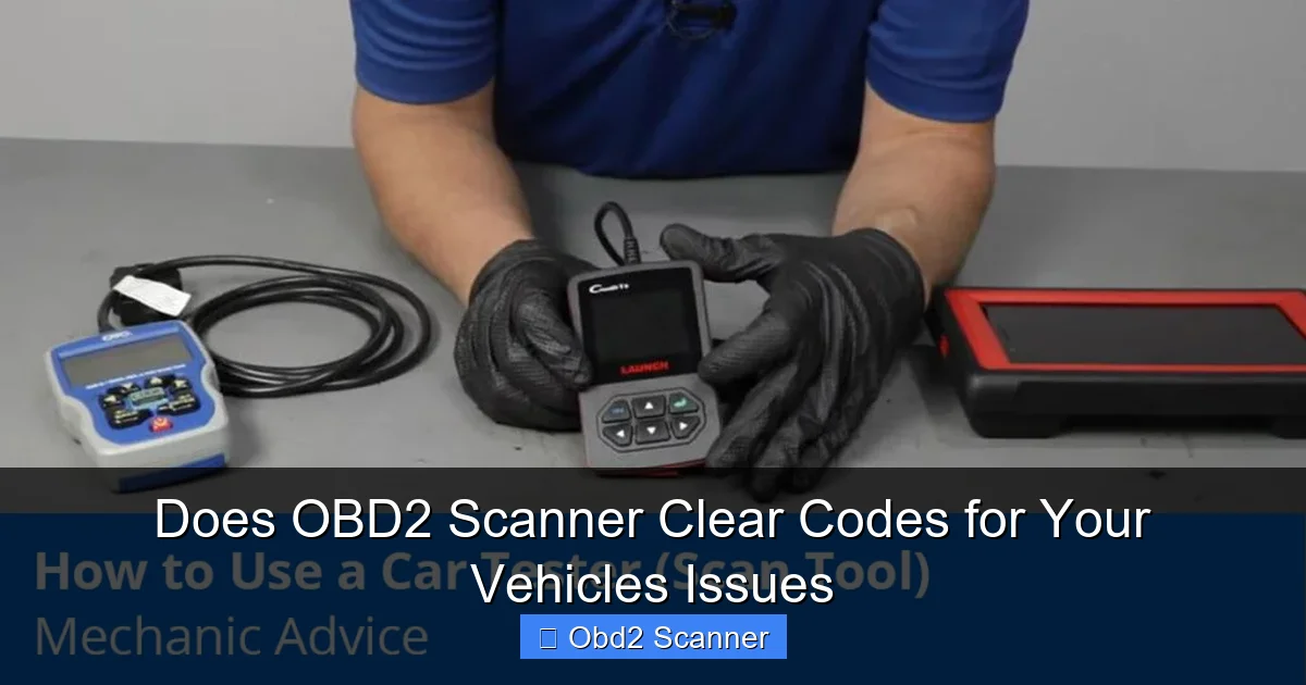 Does OBD2 Scanner Clear Codes for Your Vehicles Issues