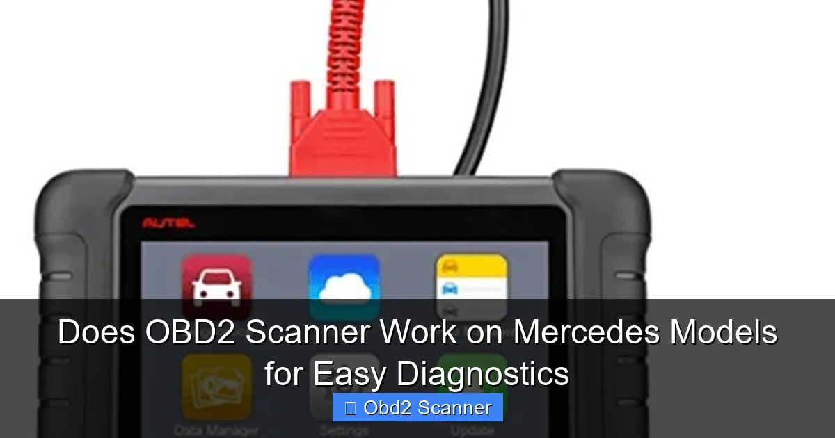 Does OBD2 Scanner Work on Mercedes Models for Easy Diagnostics