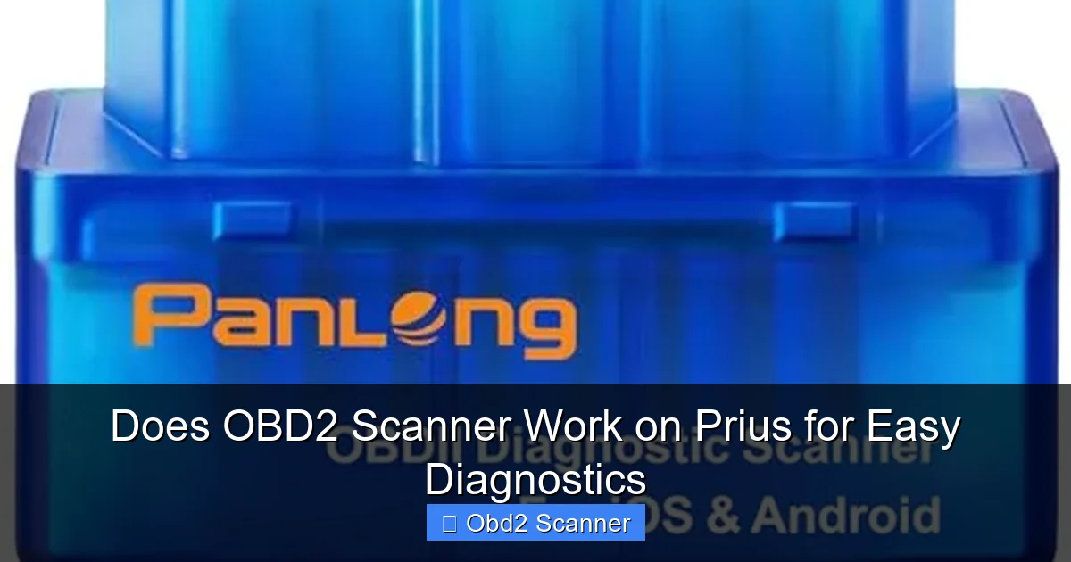 Does OBD2 Scanner Work on Prius for Easy Diagnostics