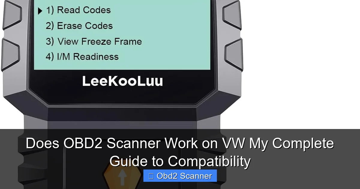 Does OBD2 Scanner Work on VW My Complete Guide to Compatibility
