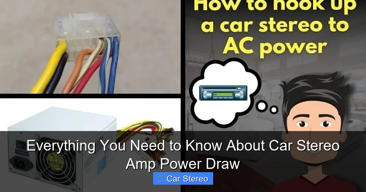 Everything You Need to Know About Car Stereo Amp Power Draw