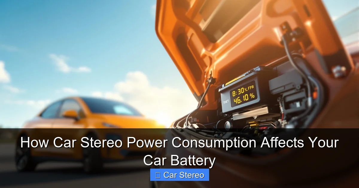 How Car Stereo Power Consumption Affects Your Car Battery