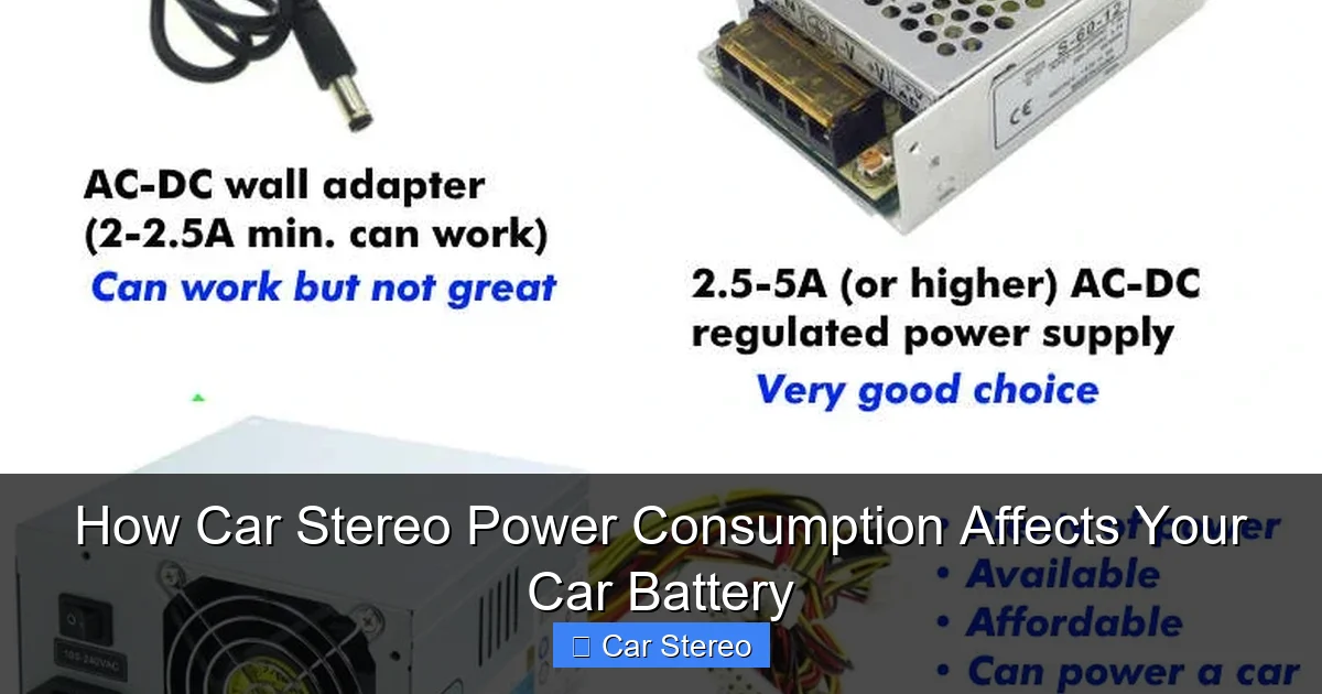 How Car Stereo Power Consumption Affects Your Car Battery