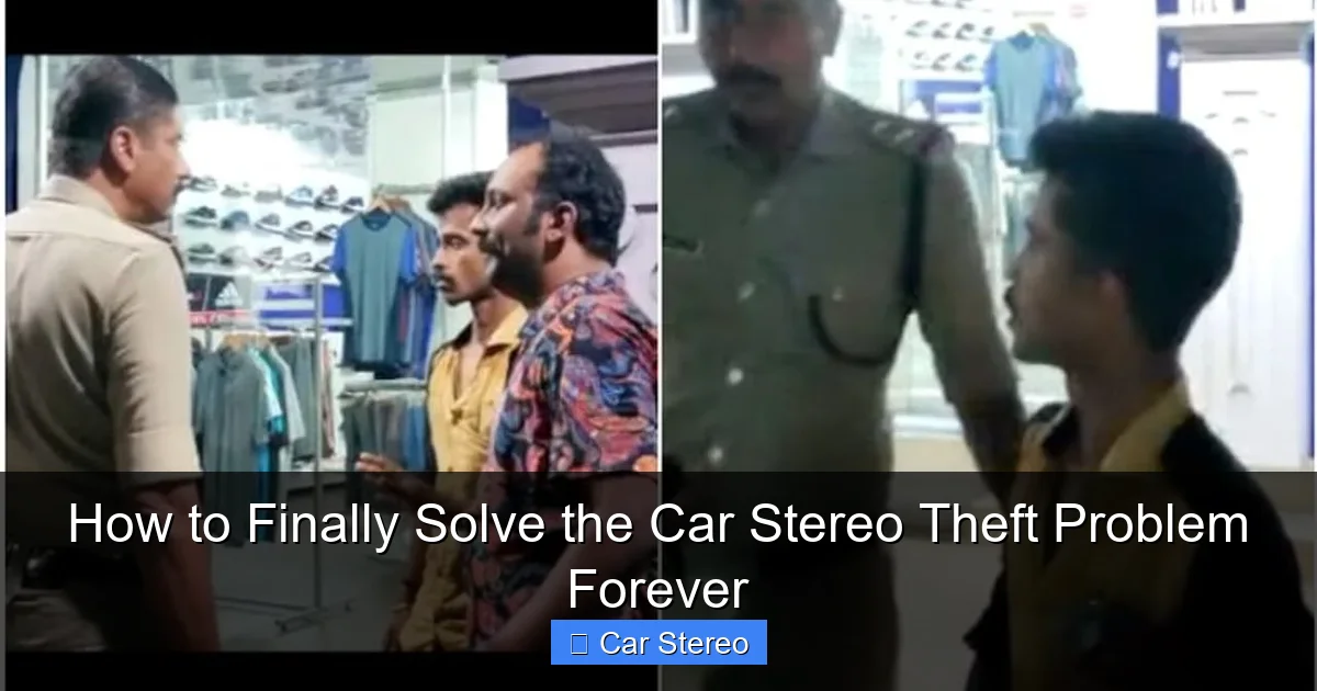 How to Finally Solve the Car Stereo Theft Problem Forever