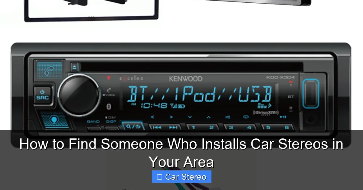 How to Find Someone Who Installs Car Stereos in Your Area
