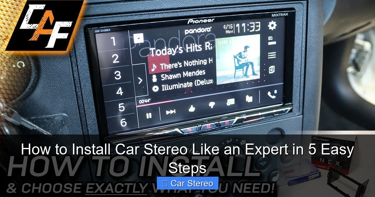 How to Install Car Stereo Like an Expert in 5 Easy Steps