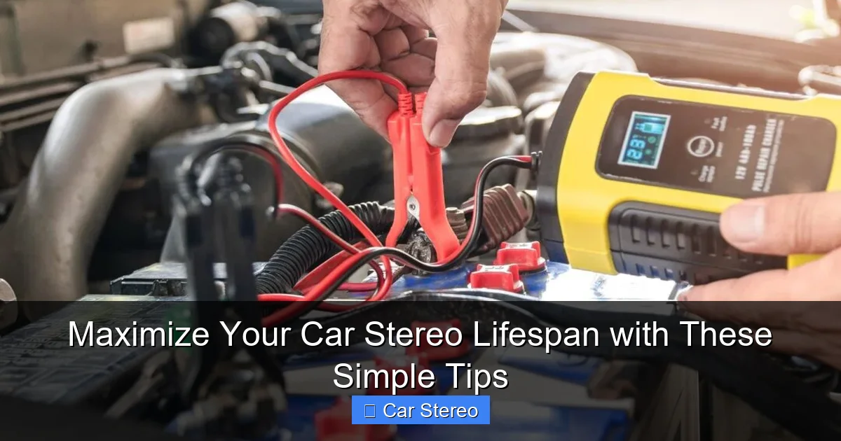Maximize Your Car Stereo Lifespan with These Simple Tips