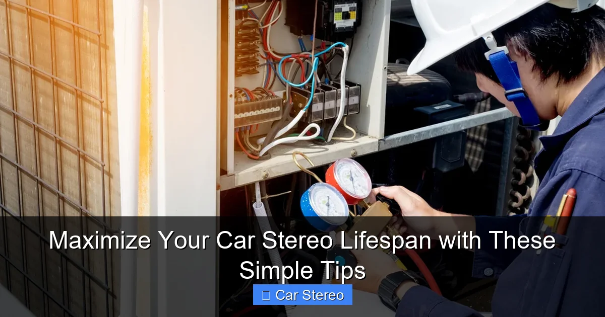 Maximize Your Car Stereo Lifespan with These Simple Tips