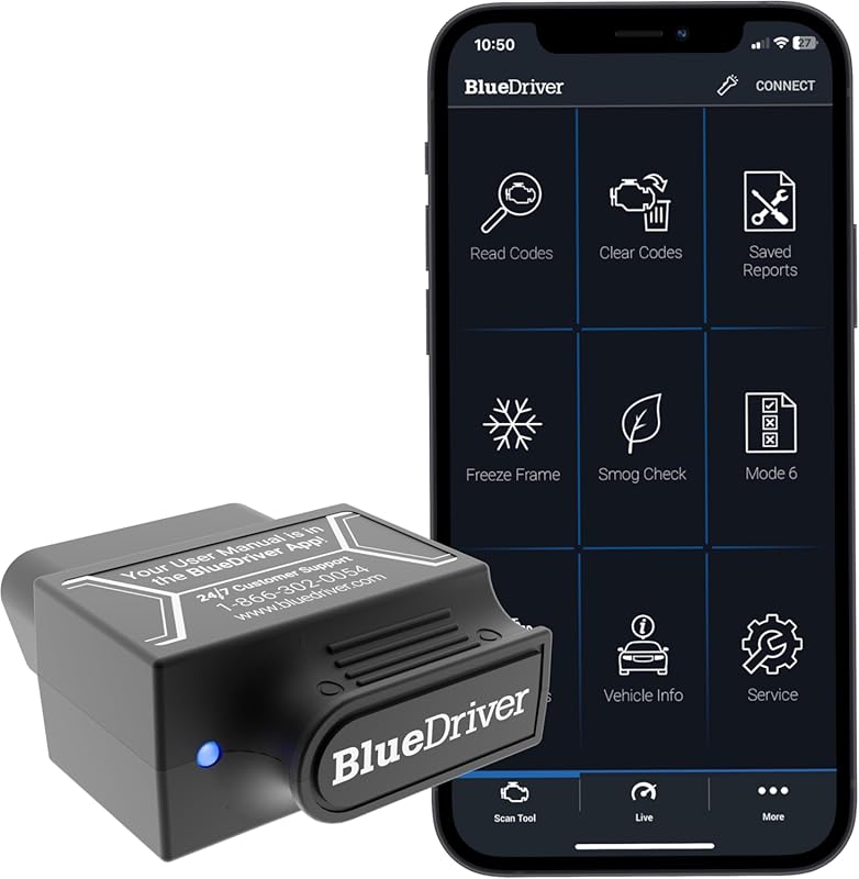 BlueDriver Pro Bluetooth OBDII Scan Tool for iPhone and Android, Diagn