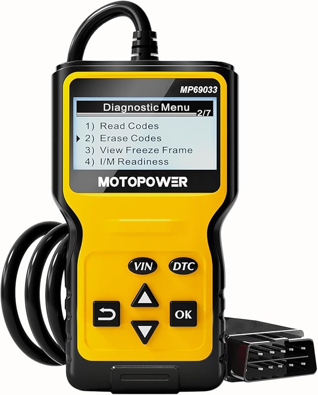 MOTOPOWER MP69033 OBD2 Scanner Code Reader, Engine Fault CAN Diagnosti