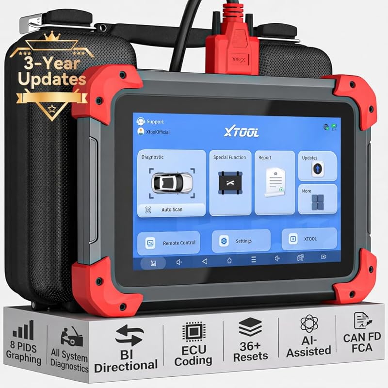 XTOOL D7 Bidirectional OBD2 Scanner with AI Assist, Full System Diagno