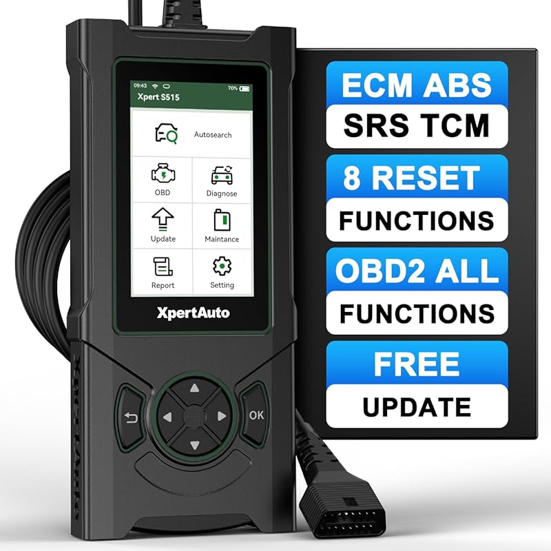 OBD2 Scanner S515 Car Code Reader for ABS and SRS with ECM TCM Diagnos