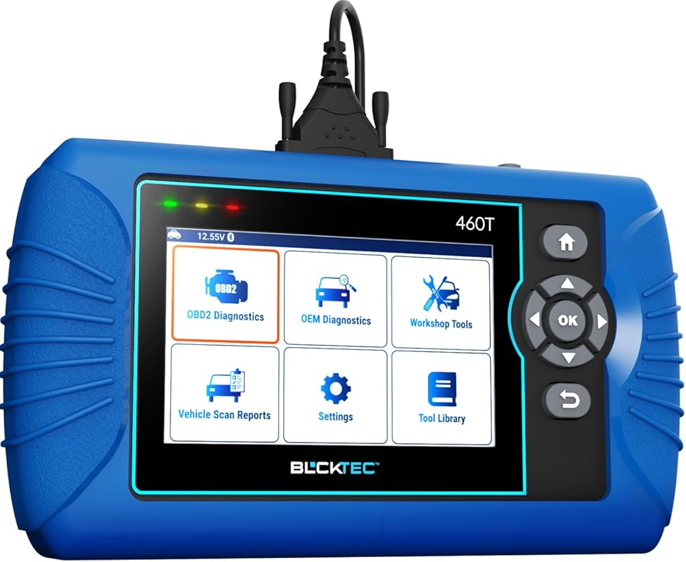 BLCKTEC 460T OBD2 scanner code reader 12 reset services oil TPMS EPB D