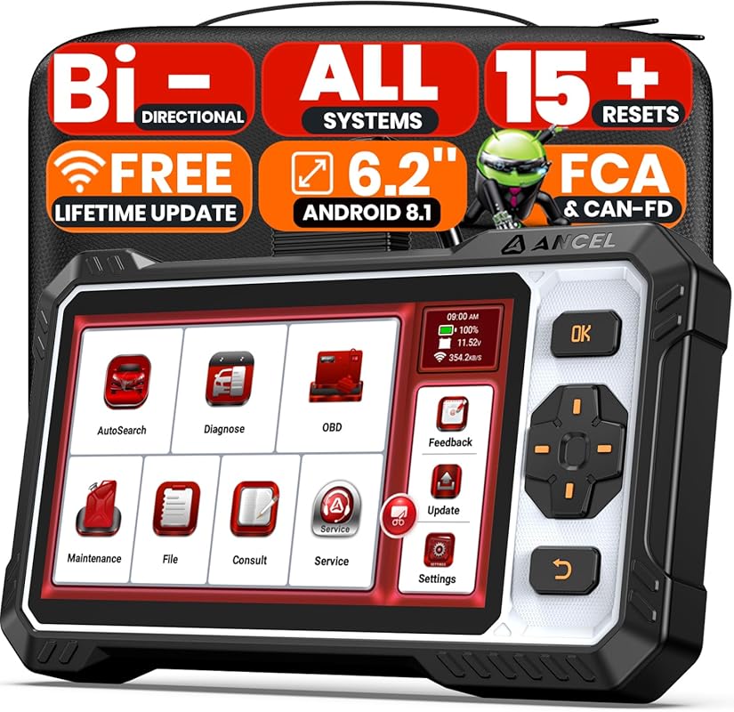 ANCEL FX6100 Professional Bidirectional OBD2 Scanner, All-System Diagn