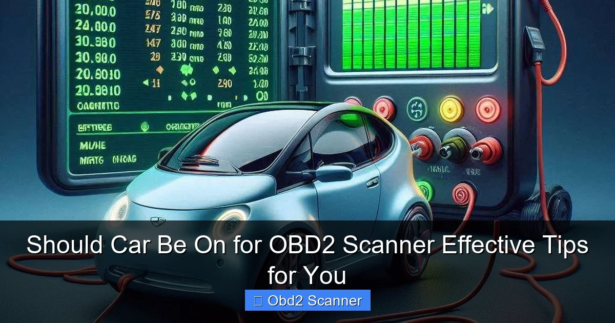Should Car Be On for OBD2 Scanner Effective Tips for You