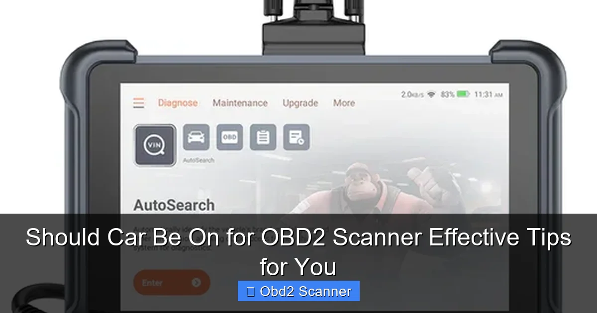 Should Car Be On for OBD2 Scanner Effective Tips for You