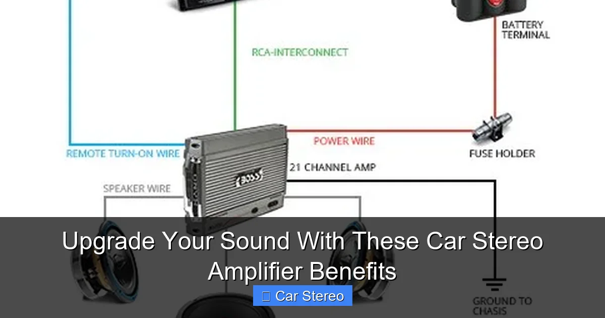 Upgrade Your Sound With These Car Stereo Amplifier Benefits