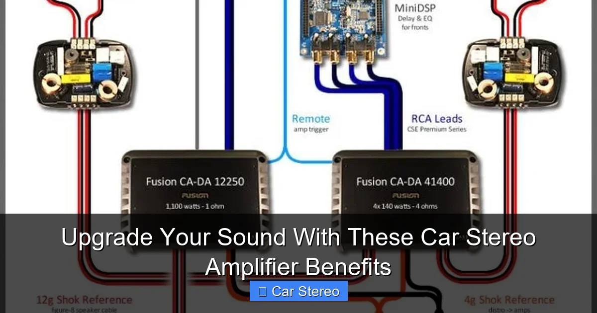 Upgrade Your Sound With These Car Stereo Amplifier Benefits