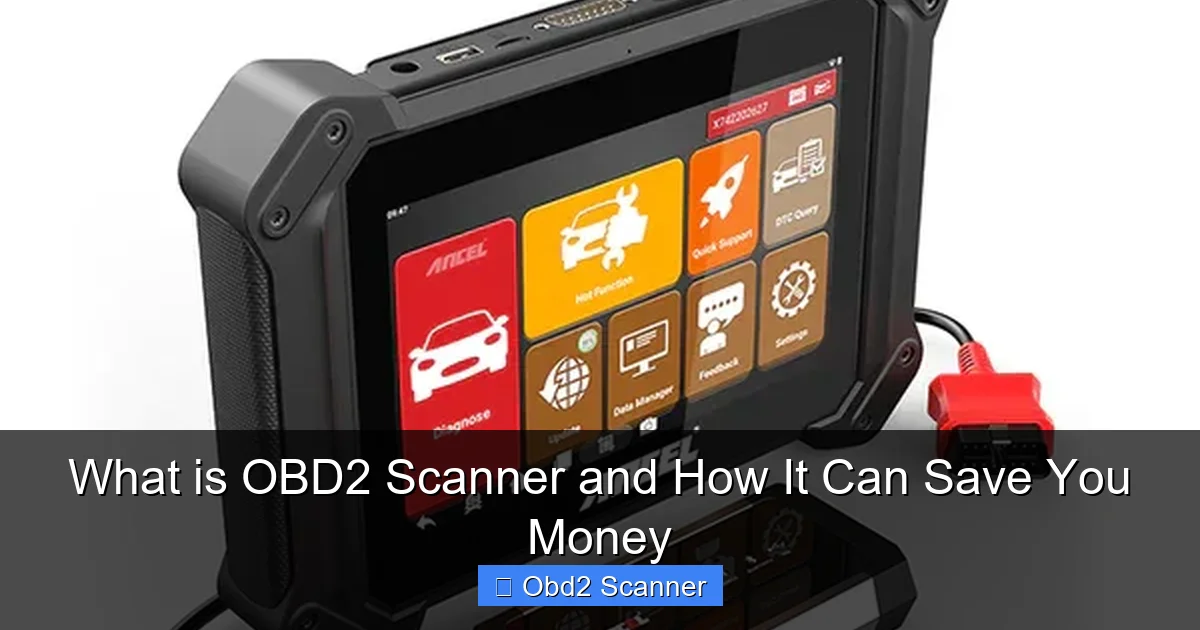 What is OBD2 Scanner and How It Can Save You Money