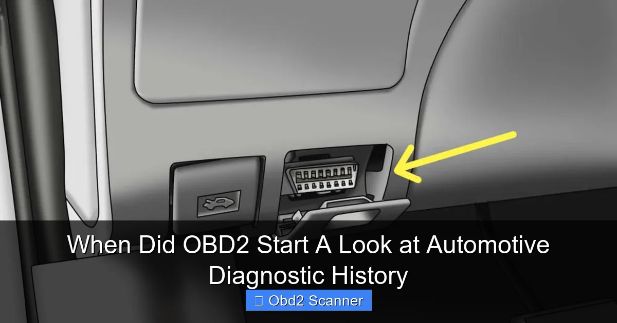 When Did OBD2 Start A Look at Automotive Diagnostic History