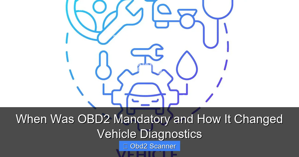 When Was OBD2 Mandatory and How It Changed Vehicle Diagnostics