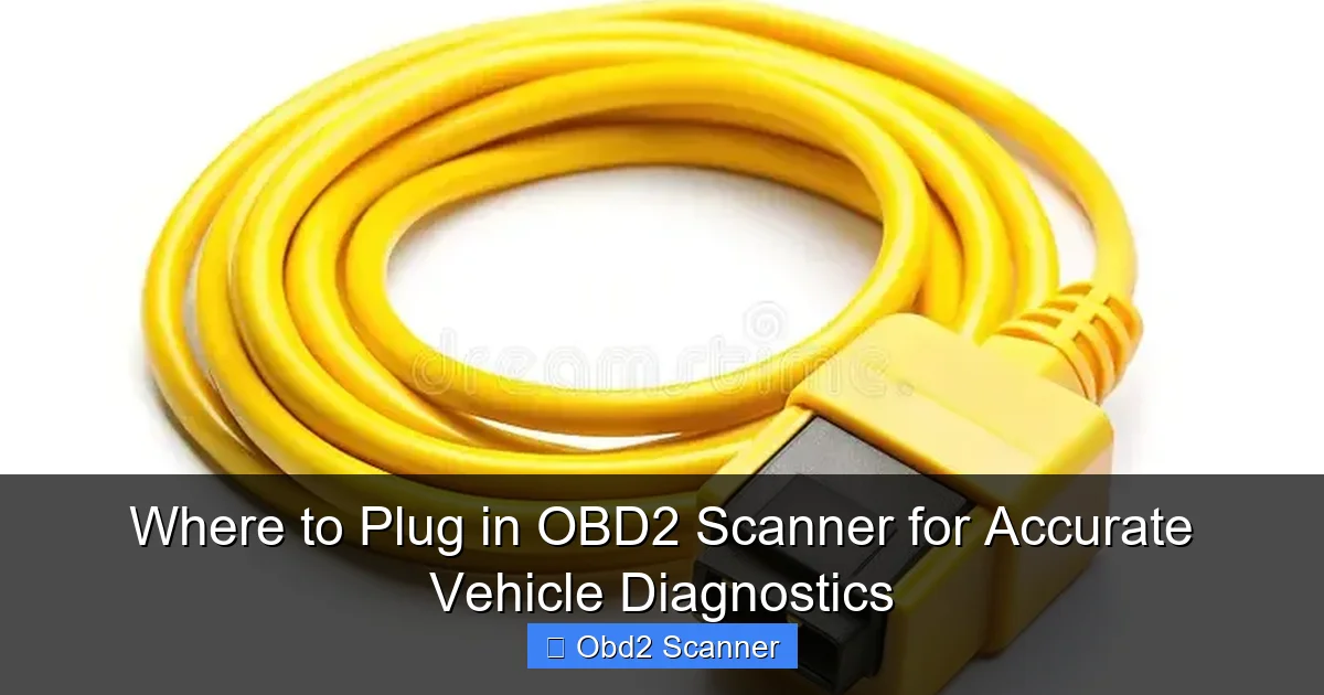 Where to Plug in OBD2 Scanner for Accurate Vehicle Diagnostics