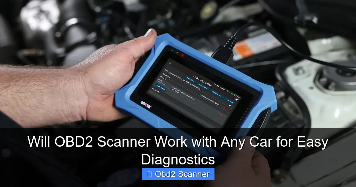 Will OBD2 Scanner Work with Any Car for Easy Diagnostics