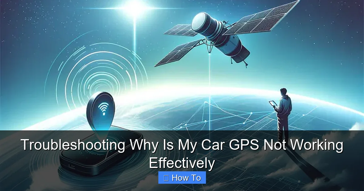 Troubleshooting Why Is My Car GPS Not Working Effectively