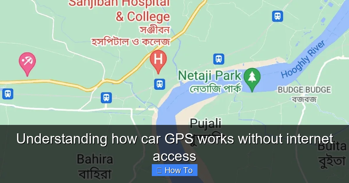 Understanding how car GPS works without internet access