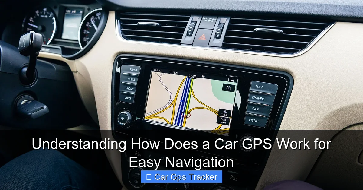 Understanding How Does a Car GPS Work for Easy Navigation