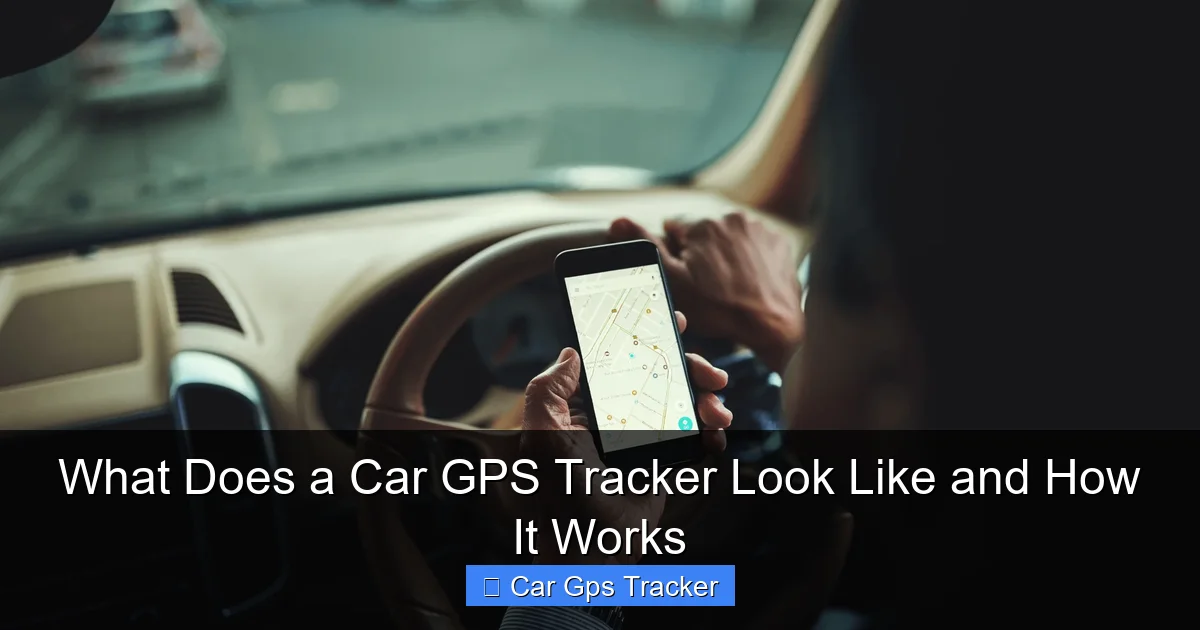 What Does a Car GPS Tracker Look Like and How It Works