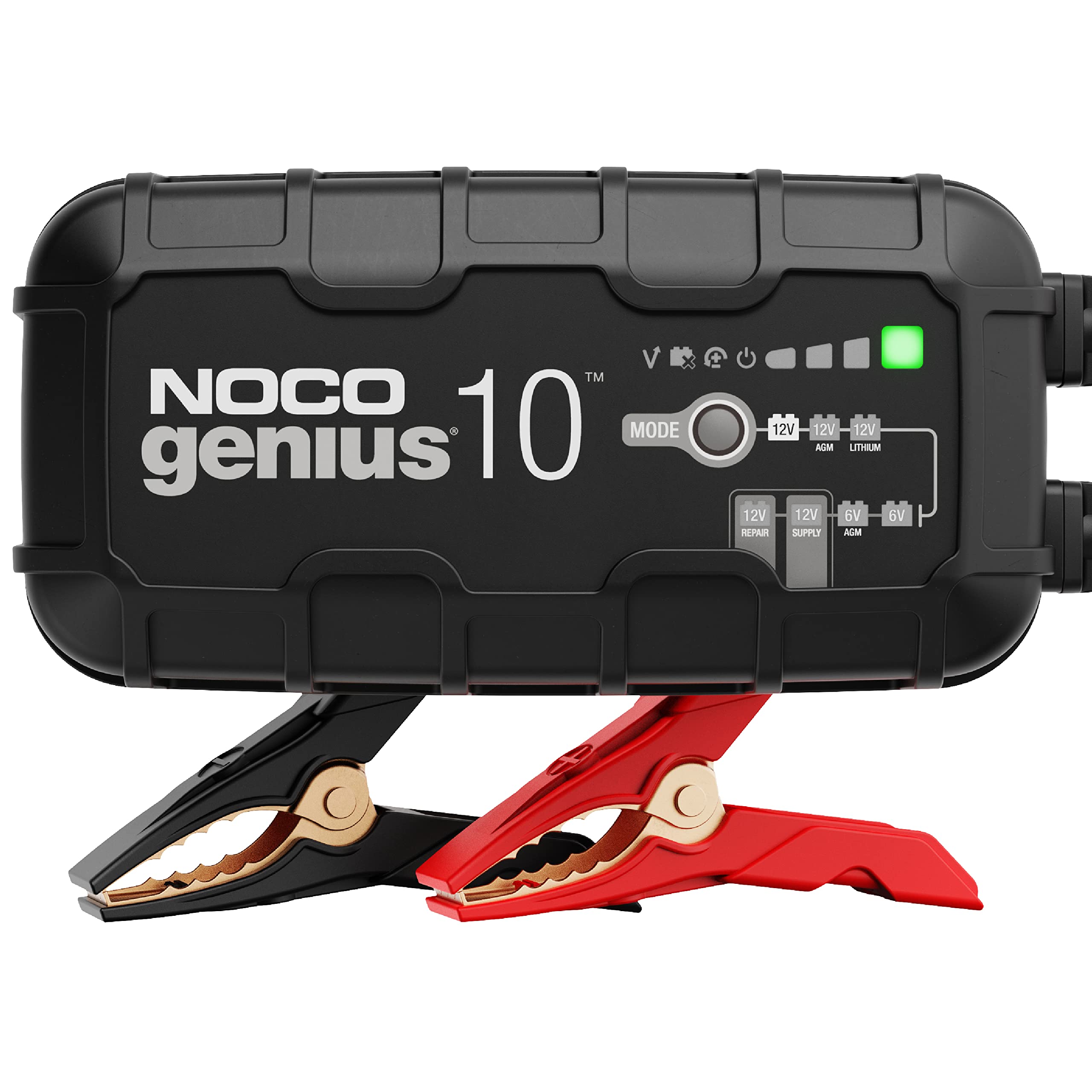 NOCO GENIUS10: 10A 6V/12V Smart Battery Charger – Automatic Maintainer, Trickle 