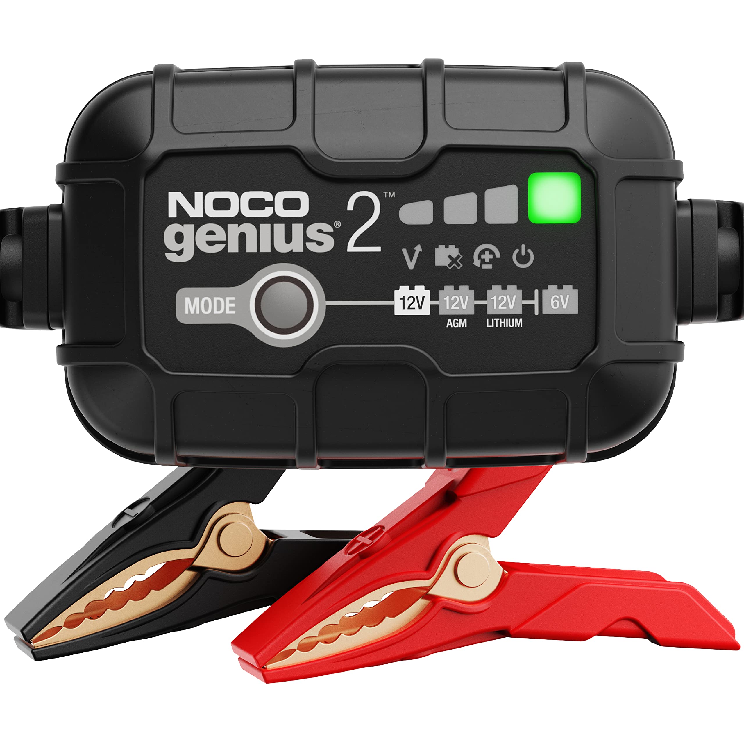 NOCO GENIUS2: 2A 6V/12V Smart Battery Charger – Automatic Maintainer, Trickle Ch