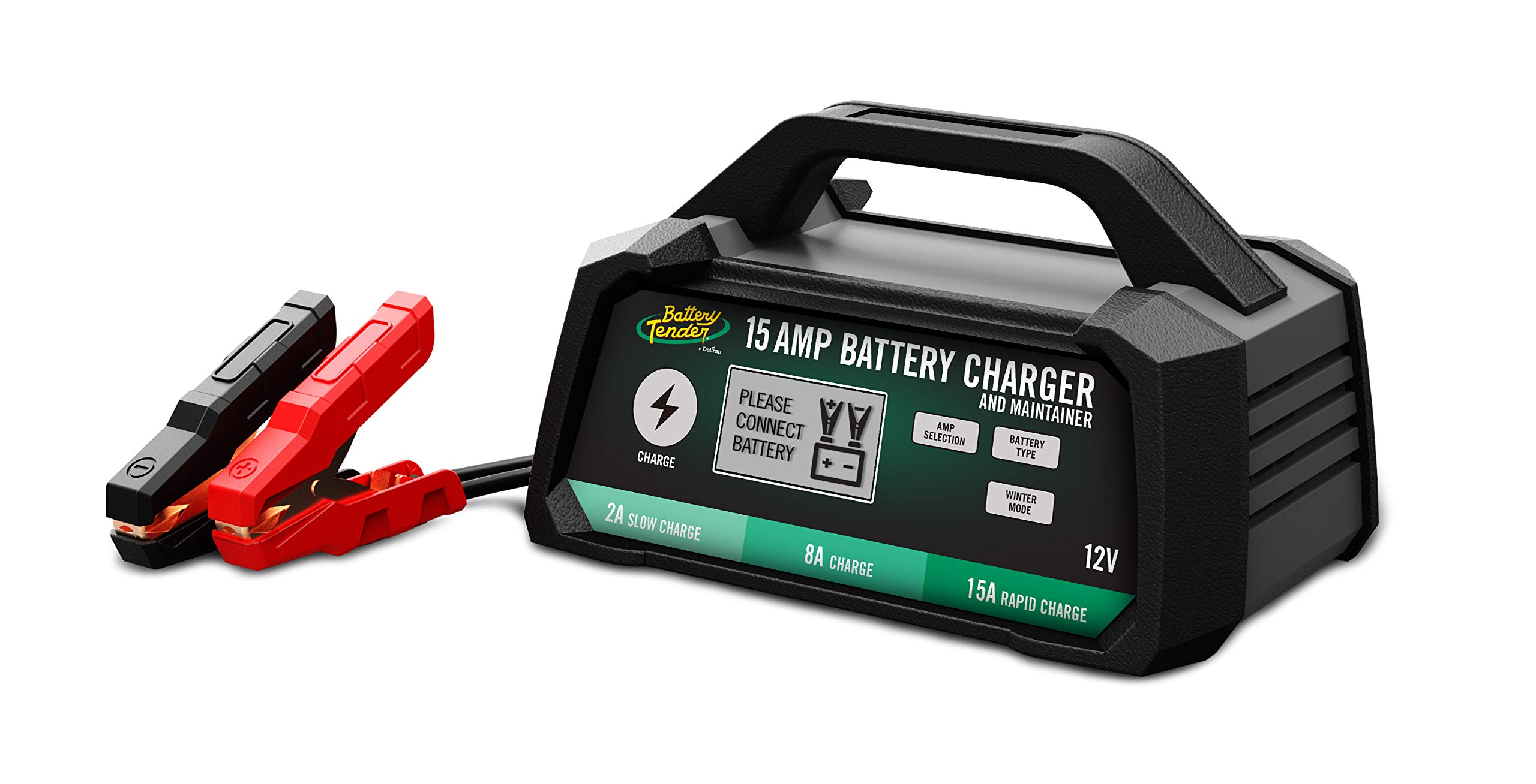 Battery Tender 15 AMP Battery Charger and Maintainer - 12V Switchable 15 AMP / 8