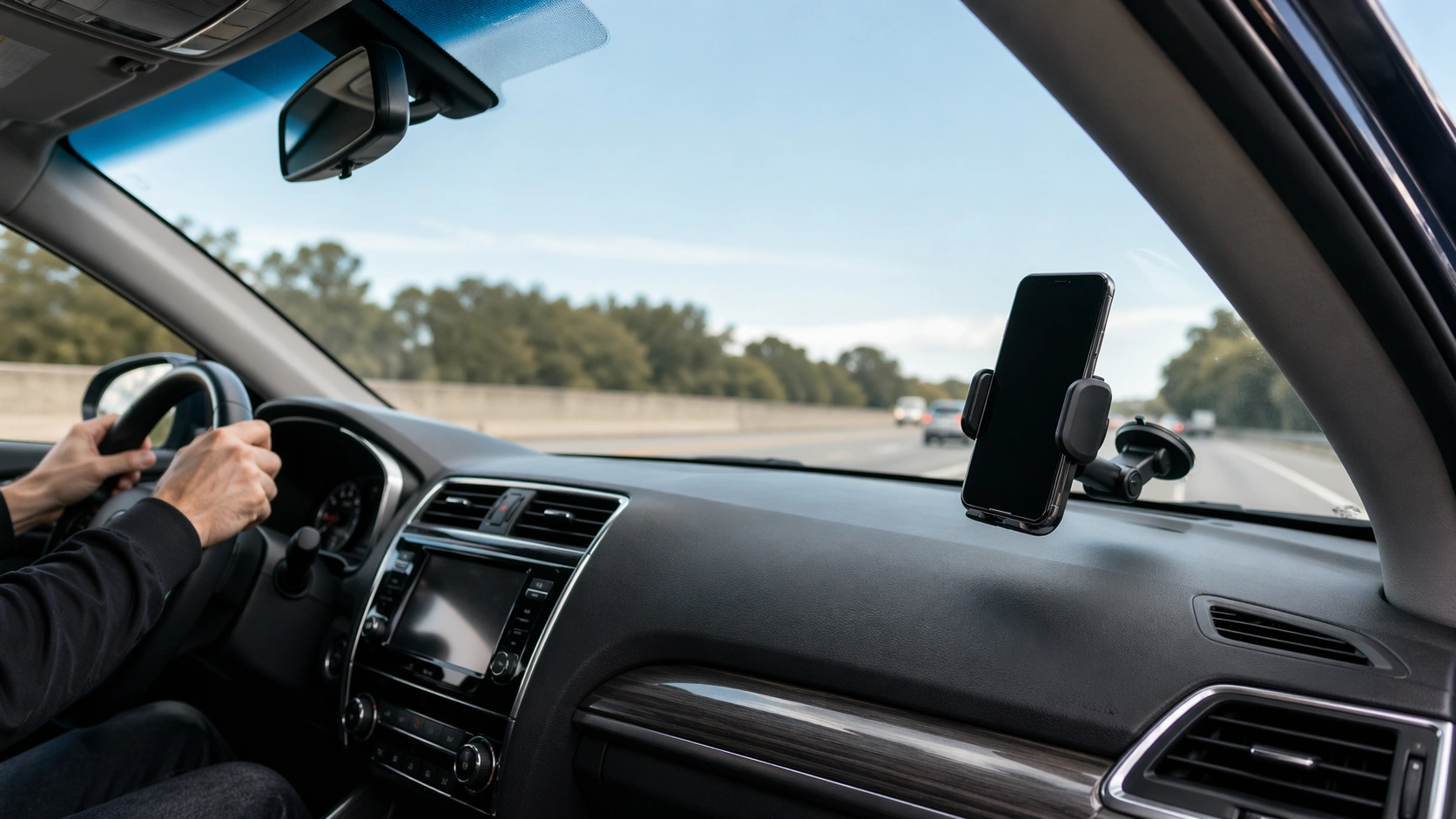 windshield phone mount placement guide