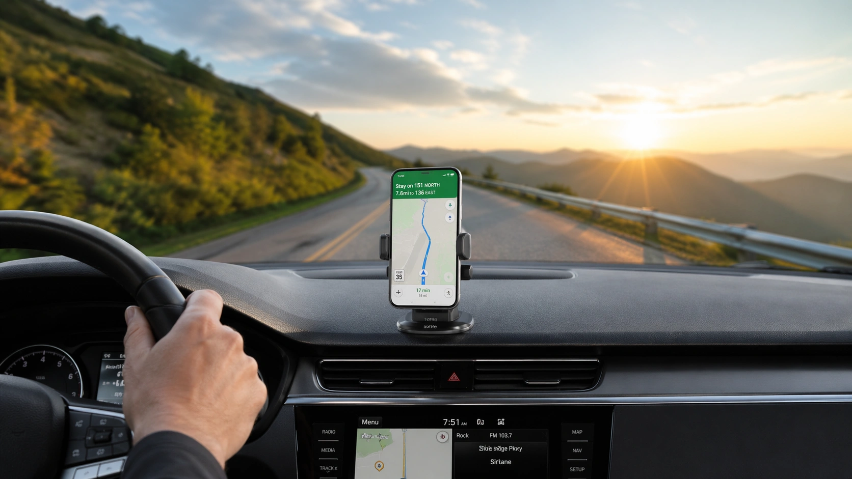 how to use phone holder while driving safely